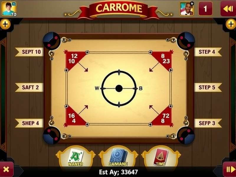 Advanced Carrom Techniques Carrom Ace Hero Strategy Diagram